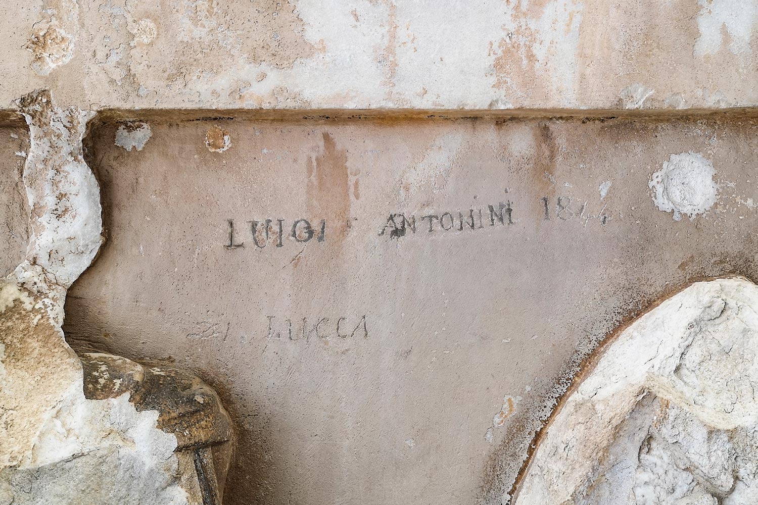 Graffito sulla metopa del Partenone